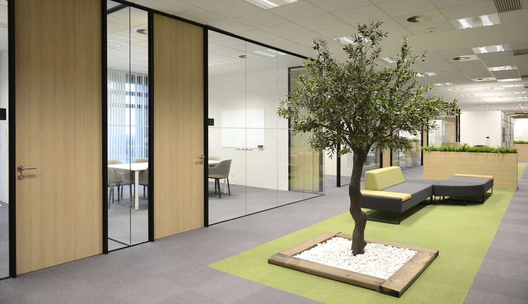 Mampara aislamiento acústico oficina